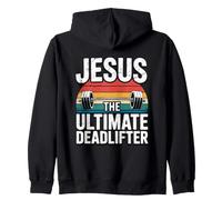 Jesus The Ultimate Deadlifter Zip Hoodie
