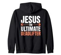 Jesus The Ultimate Deadlifter Zip Hoodie