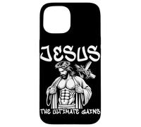 Jesus The Ultimate Gains Christian Fitness Workout Training Case for iPhone 15