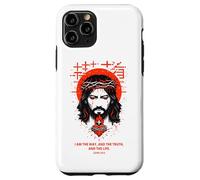 Jesus The Way Christian Gothic John 14:6 Bible Verse White Case for iPhone 11 Pro
