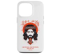 Jesus The Way Christian Gothic John 14:6 Bible Verse White Case for iPhone 13 Pro