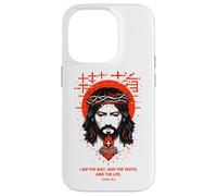 Jesus The Way Christian Gothic John 14:6 Bible Verse White Case for iPhone 14 Pro