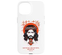 Jesus The Way Christian Gothic John 14:6 Bible Verse White Case for iPhone 15