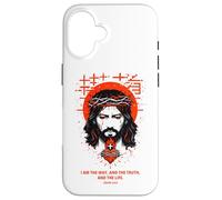 Jesus The Way Christian Gothic John 14:6 Bible Verse White Case for iPhone 16