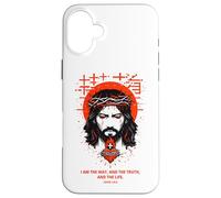 Jesus The Way Christian Gothic John 14:6 Bible Verse White Case for iPhone 16 Plus