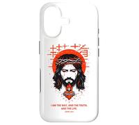 Jesus The Way Christian Gothic John 14:6 Bible Verse White Case for iPhone 17