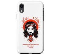 Jesus The Way Christian Gothic John 14:6 Bible Verse White Case for iPhone XR