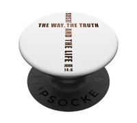 JESUS the WAY the TRUTH and the LIFE - John 14:6 Cross PopSockets Adhesive PopGrip