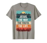 Jesus The Way The Truth Teh Life Christian Worship Bible T-Shirt