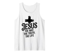 Jesus The Way The Truth The Life Bible Verse John 14:6 Tank Top