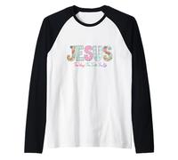 Jesus The Way The Truth The Life Christian Faith Design Raglan Baseball Tee