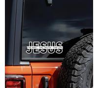 Jesus-The Way The Truth The Life Christian Vinyl Decal Car Sticker, 7 Inch Waterproof Vinyl Jesus Decals for Cars Laptop, Water Bottle, Bible Cover, or Window (10PCS)