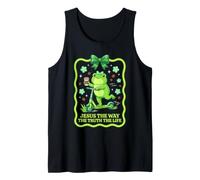 Jesus The Way The Truth The Life Frog Coquette Bow Tank Top