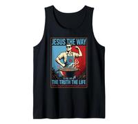 Jesus The Way The Truth The Life Funny BBQ Grill Tank Top