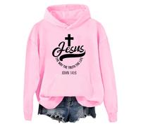 Jesus The Way The Truth The Life Ladies Hoodie, Jesus The Way The Truth The Life Hoodie, Jesus Hoodie, Unisex Pink