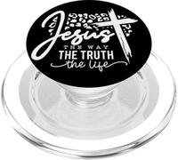 Jesus The Way The Truth The Life Message PopSockets PopGrip for MagSafe