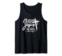 Jesus The Way The Truth The Life Message Tank Top