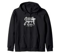 Jesus The Way The Truth The Life Message Zip Hoodie
