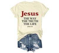 Jesus The Way The Truth The Life Shirt Christian Tshirts Men Jesus T Shirts for Women