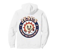 Jesus The Way The Truth The Life Vintage Sun Pullover Hoodie
