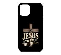 Jesus The Way Truth And Life Cross Message Case for iPhone 12/12 Pro