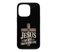 Jesus The Way Truth And Life Cross Message Case for iPhone 13 Pro