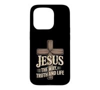 Jesus The Way Truth And Life Cross Message Case for iPhone 15 Pro
