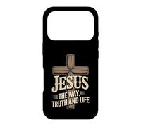 Jesus The Way Truth And Life Cross Message Case for iPhone 17 Pro