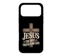 Jesus The Way Truth And Life Cross Message Case for iPhone 17 Pro Max