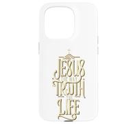 Jesus The Way Truth Life Bible Verse Christian Worship Gifts Case for iPhone 15 Pro