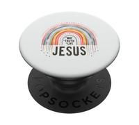 Jesus The Way Truth Life Christian Rainbow Scripture PopSockets Adhesive PopGrip