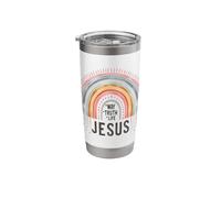 Jesus The Way Truth Life Christian Rainbow Scripture Stainless Steel Insulated Tumbler