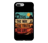 Jesus The Way Truth Life Christian Retro Western Case for iPhone 7 Plus/8 Plus