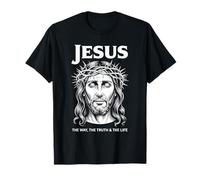 Jesus The Way Truth Life Christian Streetwear T-Shirt