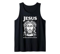 Jesus The Way Truth Life Christian Streetwear Tank Top