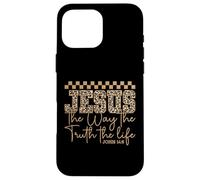 Jesus The Way Truth Life John 14 6 Bible Verse Christian Case for iPhone 16 Pro Max