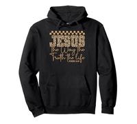 Jesus The Way Truth Life John 14 6 Bible Verse Christian Pullover Hoodie