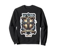 Jesus The Way Truth Life John 14:6 Christian Bible Quote Sweatshirt