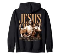 Jesus The Way Truth Life John 14:6 Easter Zip Hoodie