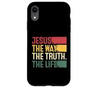 Jesus The Way Truth Life Vintage Christian Faith Case for iPhone XR
