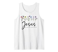 Jesus The Way Truth The Life Christian Bible Verse God Quote Tank Top