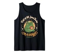 Jesus Thinks I'm A Delight Funny Christian Frog Faith 2 Tank Top