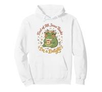Jesus Thinks I'm A Delight Funny Christian Frog Faith 3 Pullover Hoodie
