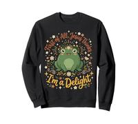 Jesus Thinks I'm A Delight Funny Christian Frog Faith 5 Sweatshirt