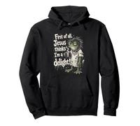 Jesus Thinks I'm A Delight Grumpy Frog Coffee Lover Pullover Hoodie
