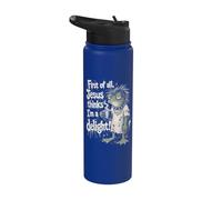 Jesus Thinks I'm A Delight Grumpy Frog Coffee Lover Stainless Steel Insulated Water Bottle