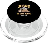 Jesus Took Naps Bible Verse Sleeping Sloth Christian Pajamas PopSockets PopGrip for MagSafe