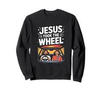Jesus Took The Wheel Faith Car Ride Sweatshirt