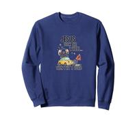 Jesus Took the Wheel Then I Hit a Curb Funny Christian Sweatshirt