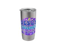 Jesus Touched My Watch Colorful Statement Stainless Steel Insulated Tumbler